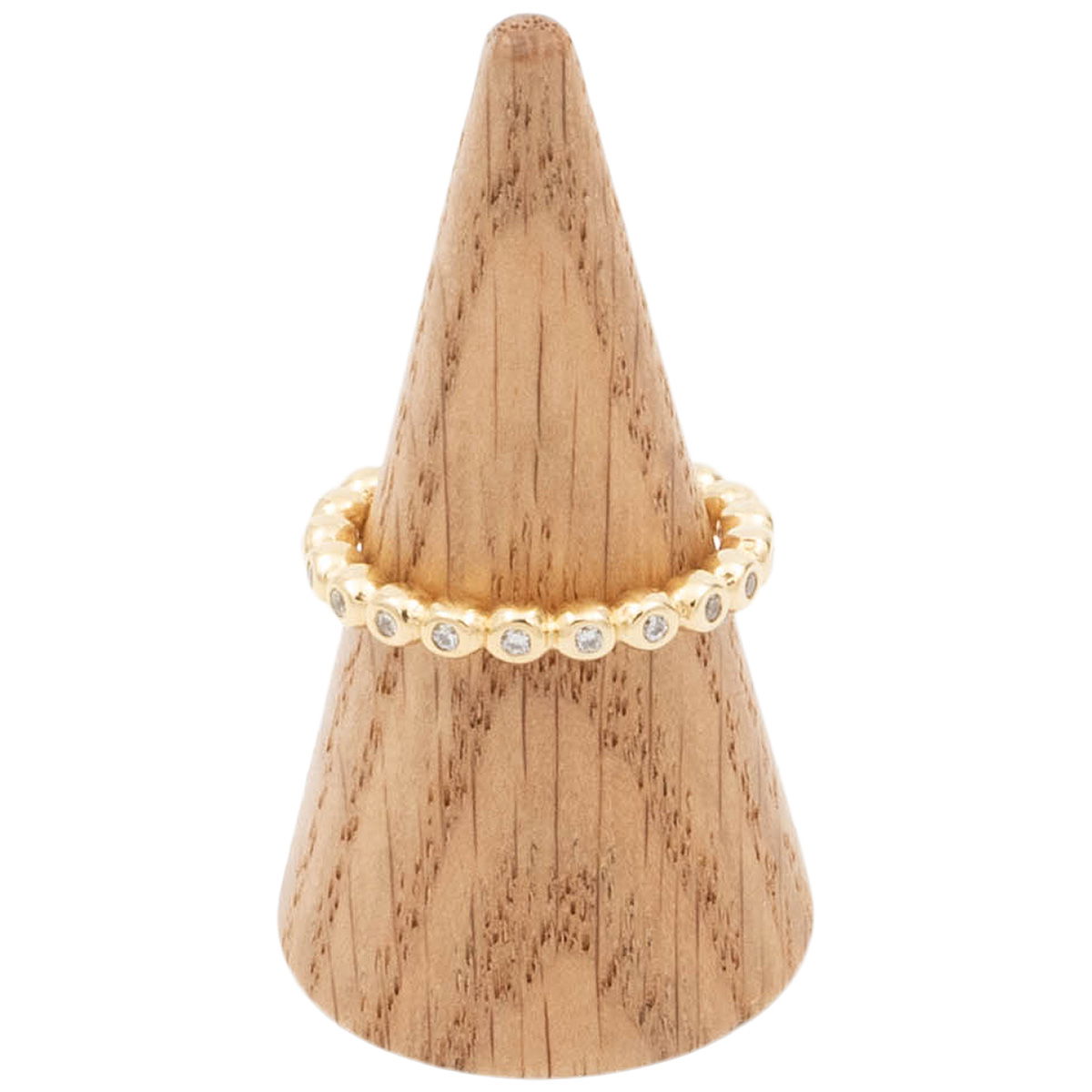 Wooden ring cone top